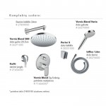 Potinkinis dušo komplektai HANSGROHE Vernis Shape 200 chromas